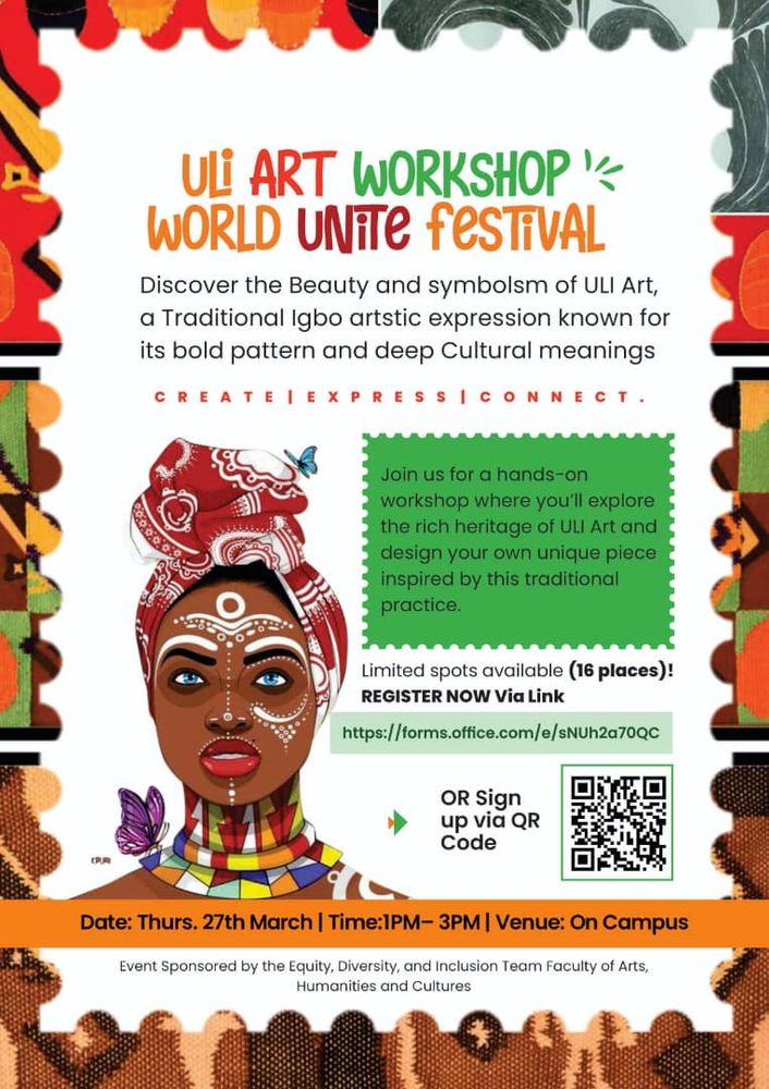Poster advertising the Uli Art Workshop 