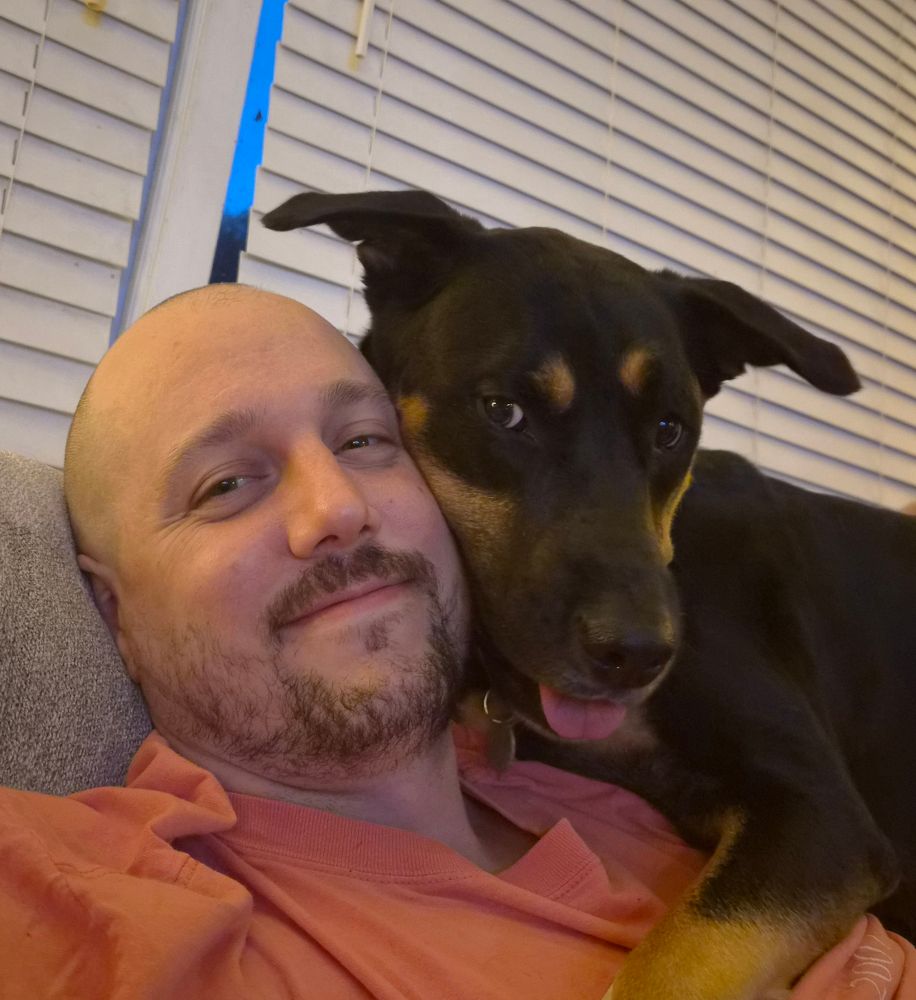 Me and my evil dog being cute and looking like Orthrus