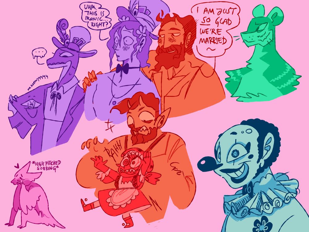 Kremy: … 
Faecursed Torbek: mr kremyyyyyyy

Faecursed Torbek: *high pitched sobbing*

Twig: RAHH

Faecursed Kremy: Uhm.. this is ironic… right? 
Faecursed Gideon: I am just so glad we're married~