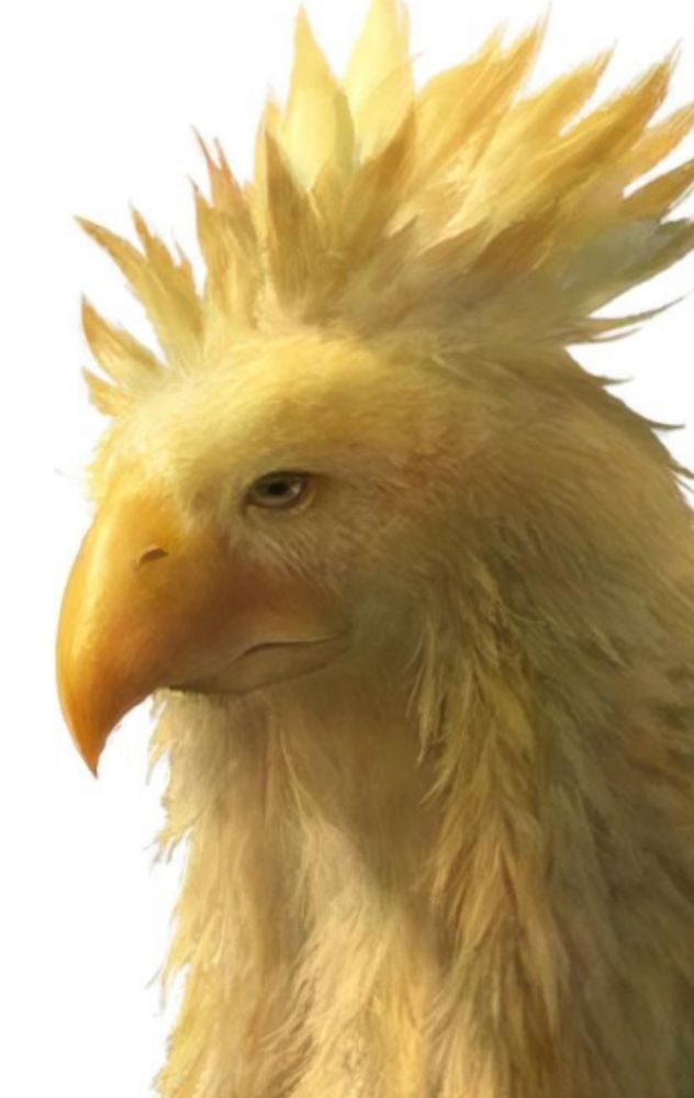 a gran pulse chocobo from ffxiii i cant decide if it looks like its going to say something homophobic or wise