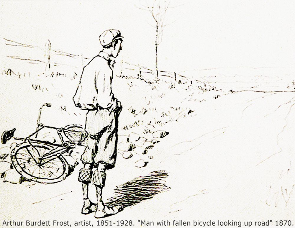 Arthur Burdett Frost (January 17, 1851 – June 22, 1928), usually cited as A. B. Frost, was an American illustrator, graphic artist, painter and comics writer. He is best known for his illustrations of Br'er Rabbit and other characters in the Joel Chandler Harris' Uncle Remus books.

Frost's work is known for its dynamic representation of motion and sequence and for his realistic hunting, shooting and golfing prints. He illustrated over 90 books, produced hundreds of paintings and was a pioneer in the development of comic strips. He was admitted posthumously to the Society of Illustrators' Hall of Fame in 1985.