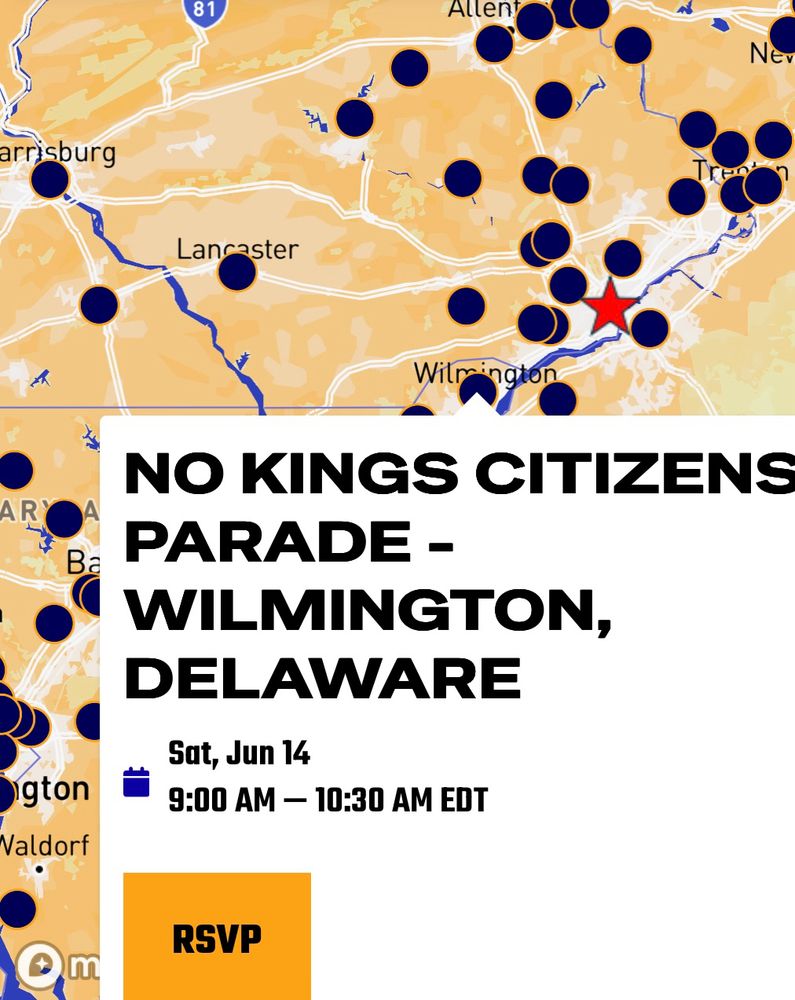 Information on No Kings event in Wilmington Delaware on 6-14