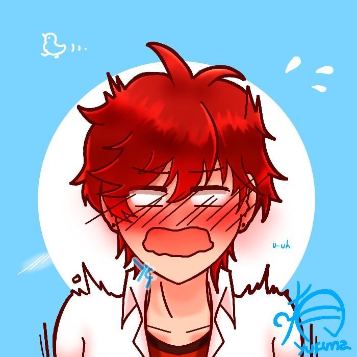 Flustered Mikorin from Gekkan Shoujo Nozaki-kun