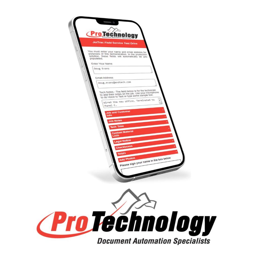 JetTrac Mobile Automation on Phone