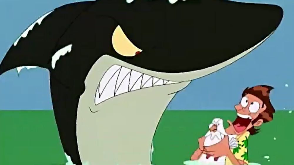 A Still From The Ace Ventura Animated Series Intro