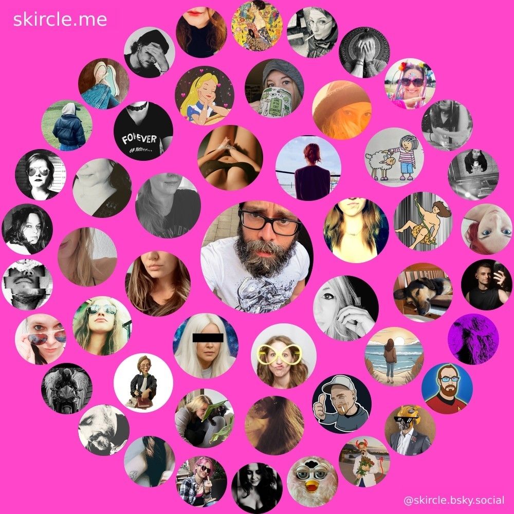 Skircle Grafik in schickem Pink.