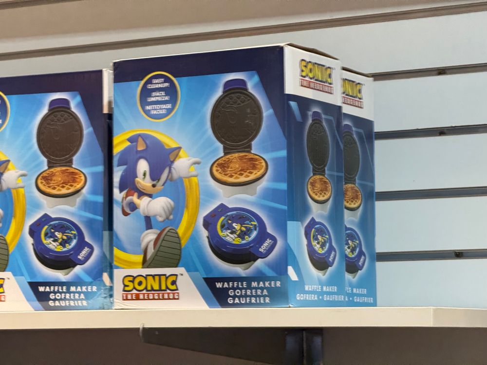 Sonic the Hedgehog waffle maker