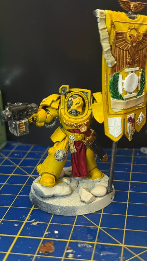 Ancient Terminator painted in Imperial Fist colours