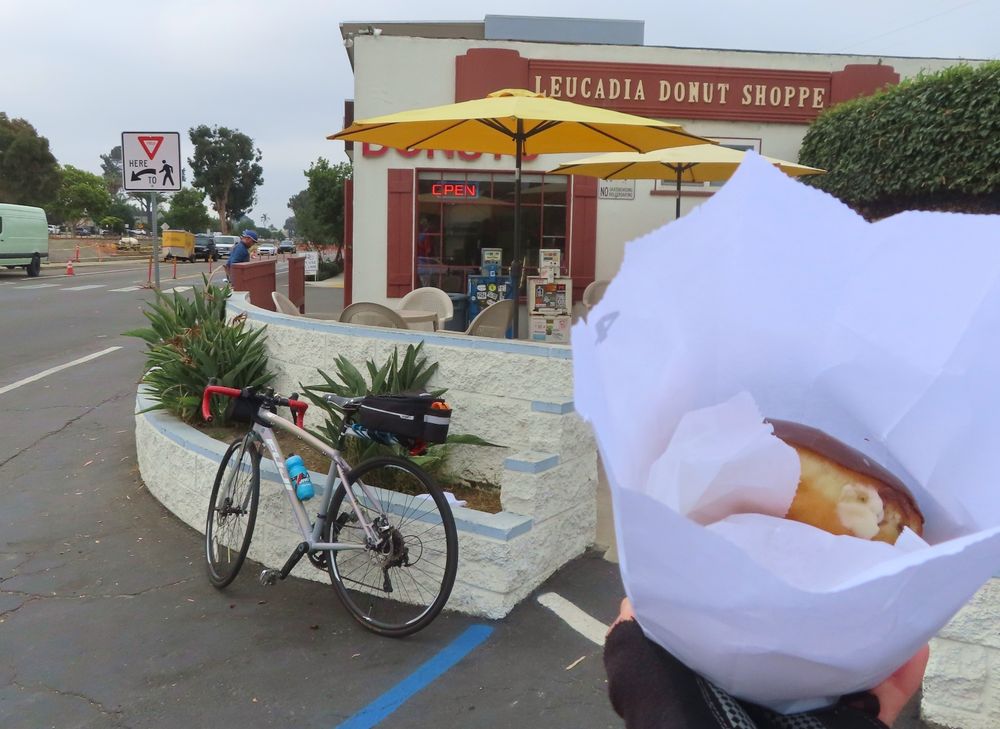 Commuting to work on a donut-burning vehicle...