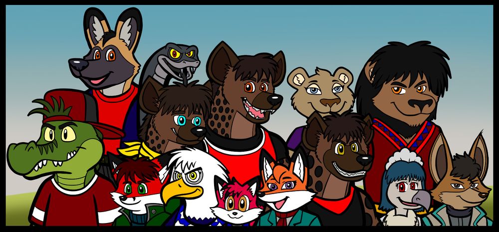 The main characters from my original indie game IP, Norm Breaker.

Norm Breaker (C) Vix (me)