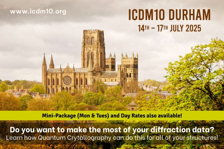 An image of Durham Cathedral, with the lettering: ICDM10 Durham, 14th -17th of July 2025
