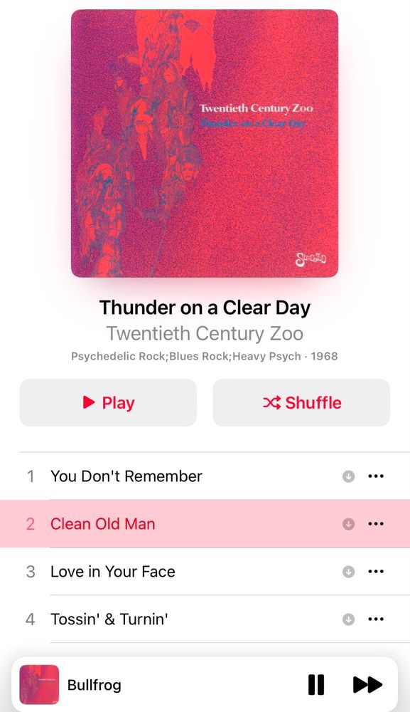 “Thunder On A Clear Day” from 1968, the sole LP by Phoenix, Arizona’s heavy psych band Twentieth Century Zoo.