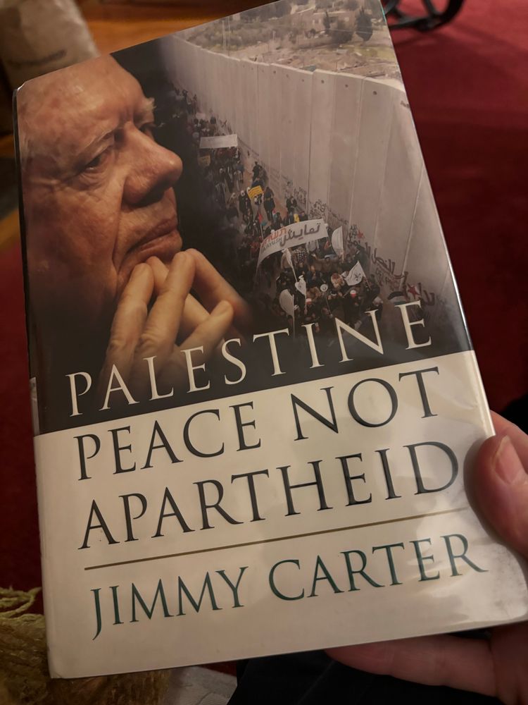 Jimmy Carter‘s book calling for Israel to end apartheid policies