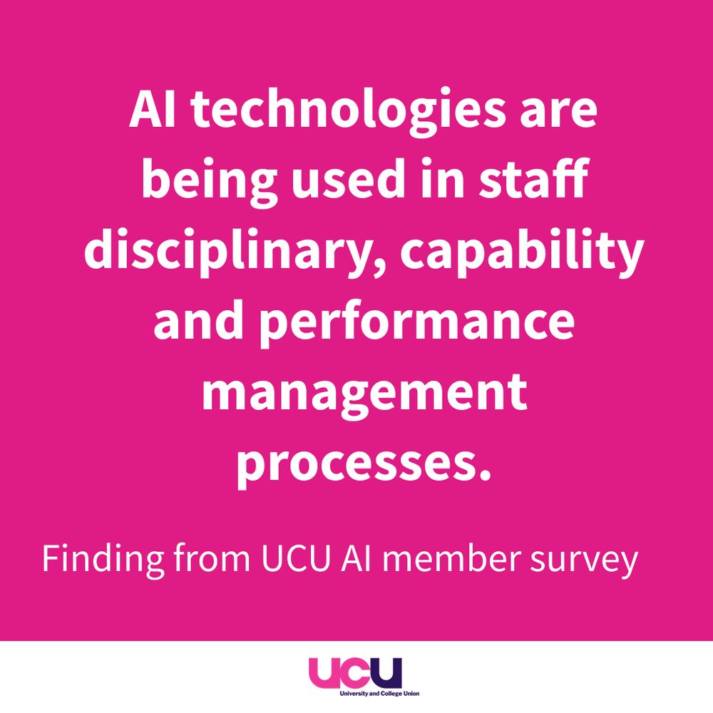 Finding from UCU member survey