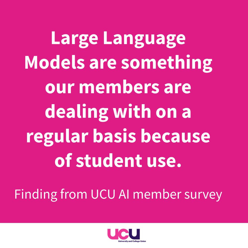 
Finding from UCU member survey