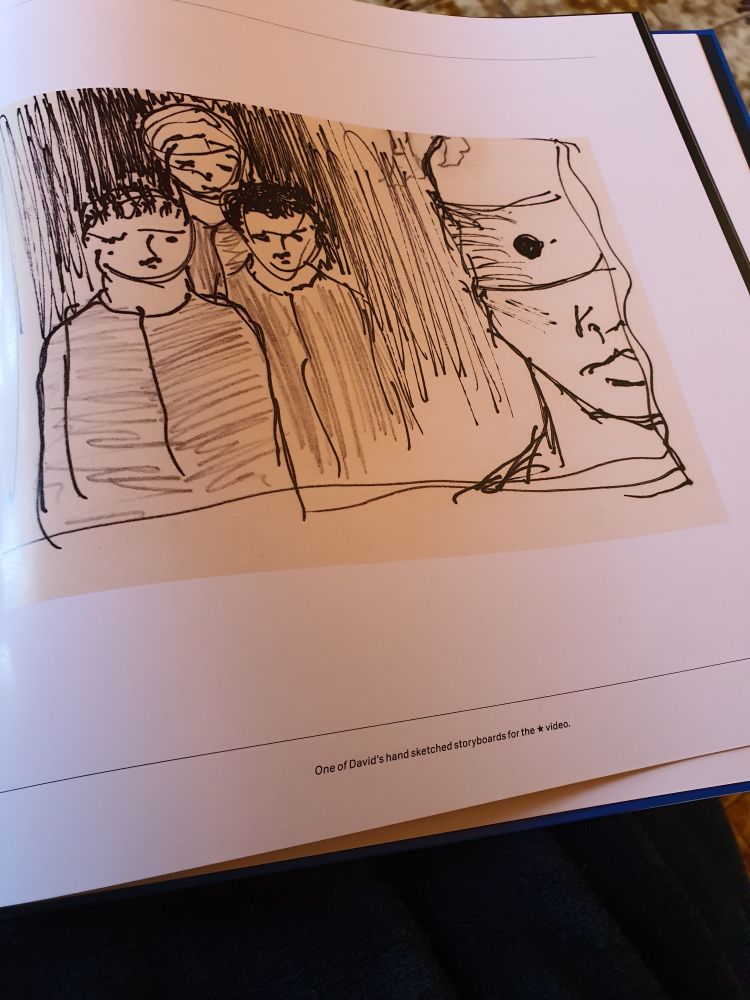 Drawing for reference for Blackstar video . By Bowie 