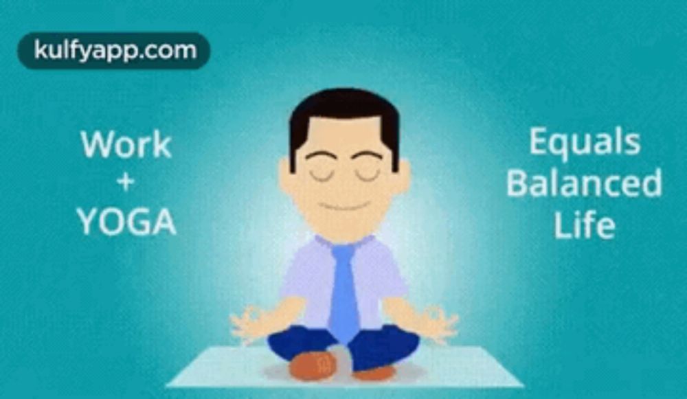 a man is sitting on a yoga mat with his eyes closed