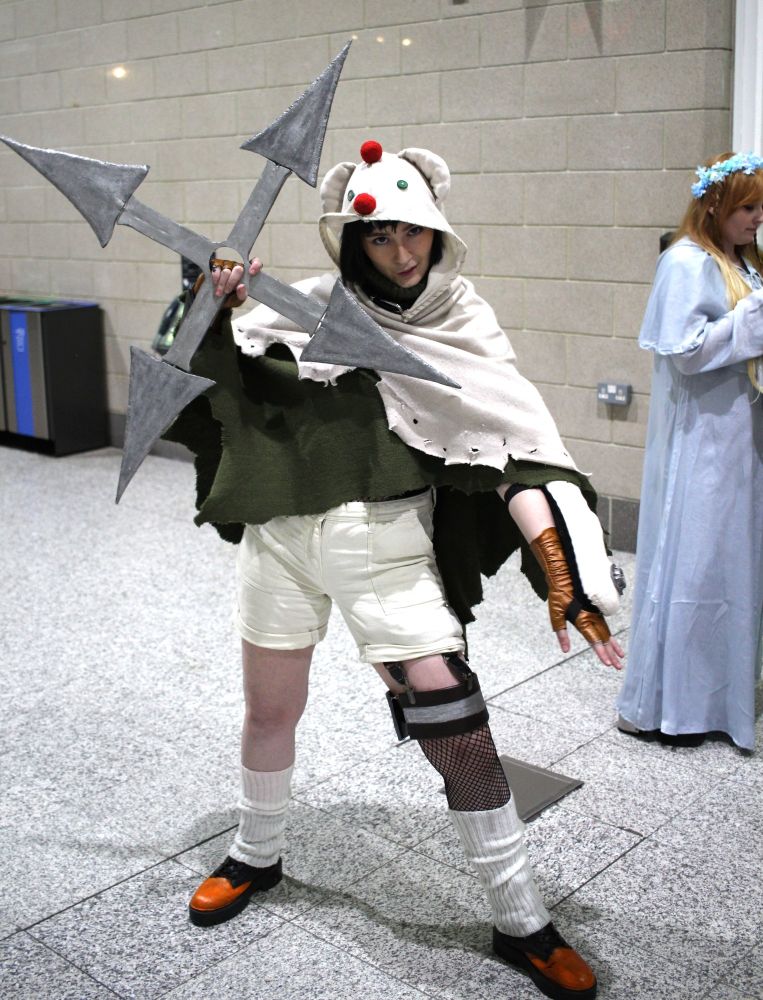 DeaFantasy cosplaying as moogle yuffie from Final fantasy 7 standalone dlc for yuffie campaign