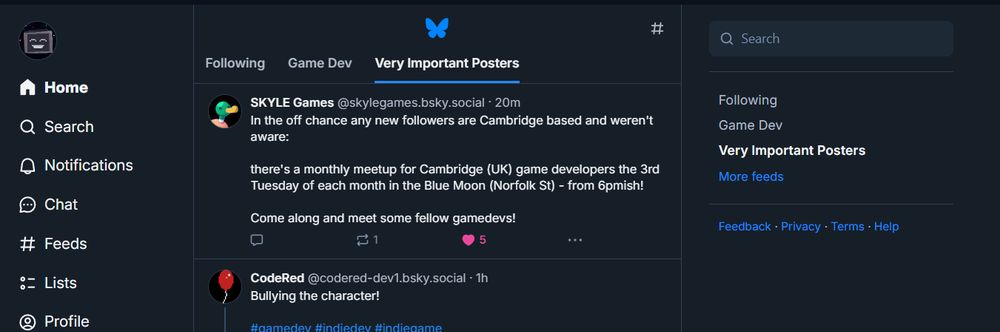 Screenshot of the Home tab after a List has been pinned to it
