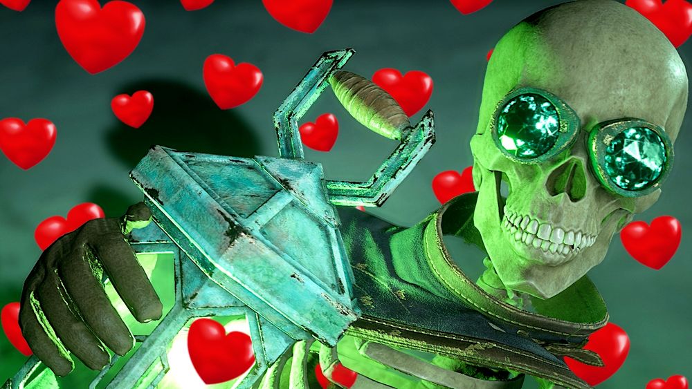 Manfred from Veilguard with lots of hearts around him