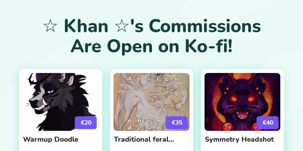 ☆ Khan ☆'s Ko-fi Commissions