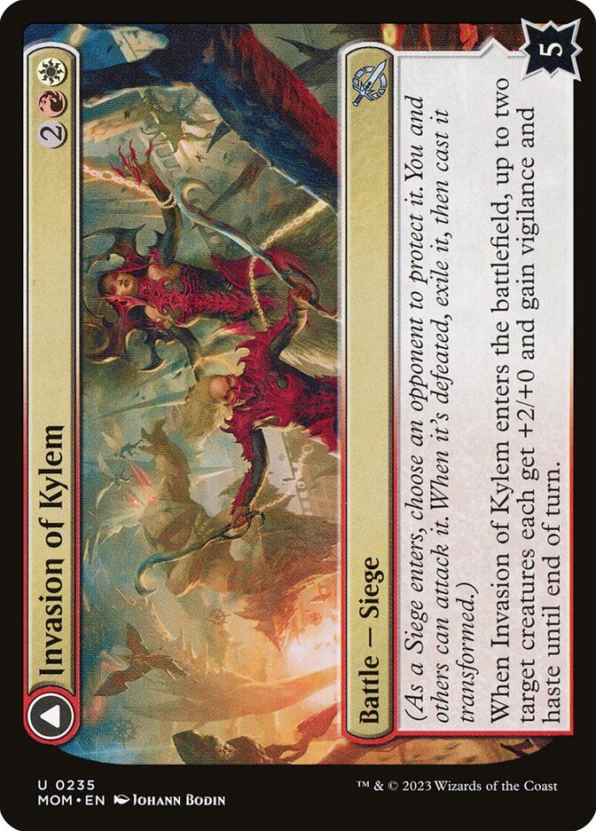 Invasion of Kylem magic the gathering card