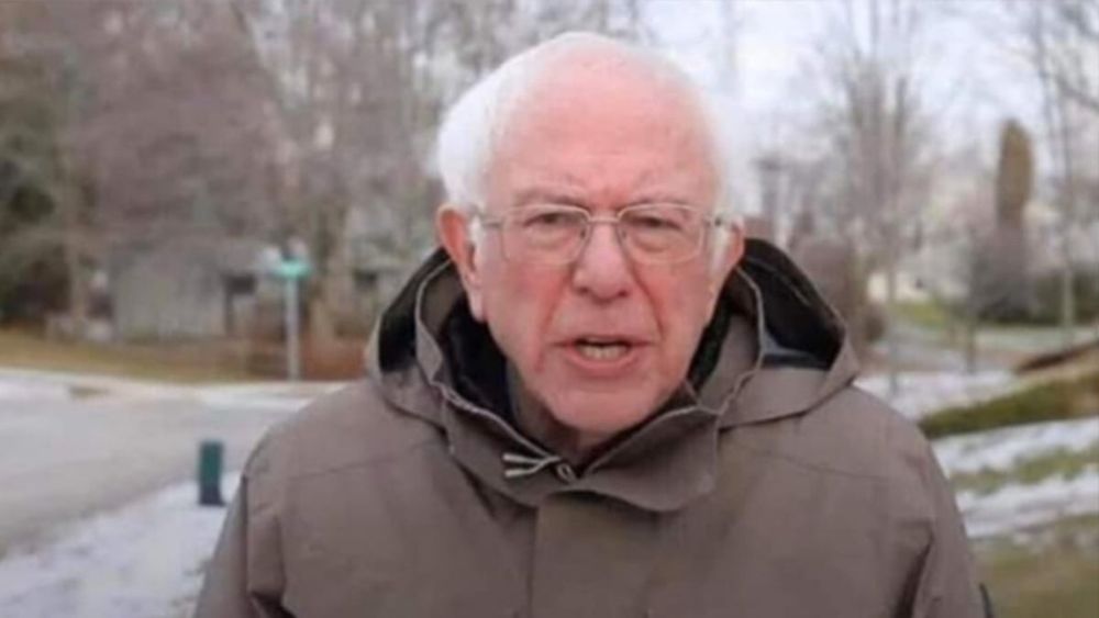 It's Bernie Sanders. He's feeling prickly about InDesign.