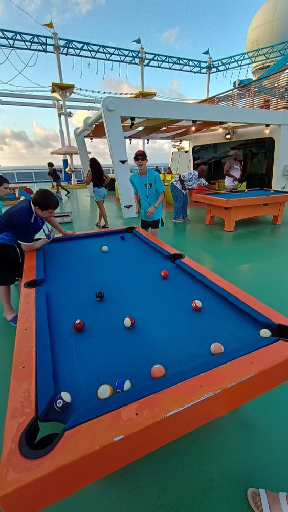 Pool about cruise ship