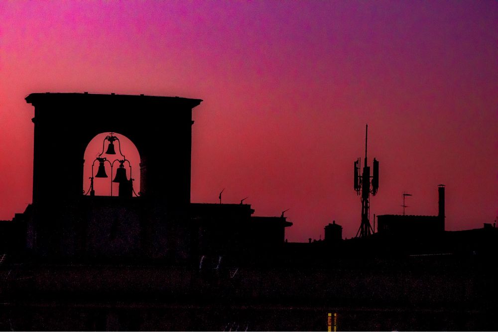 sunrise in rome, italy