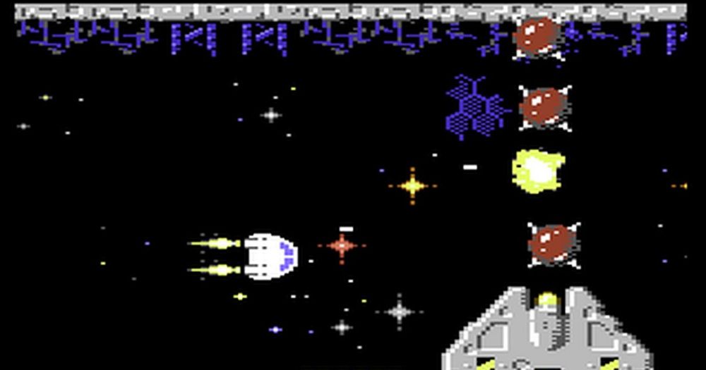 Portal Buster - A super speedy horizontal shooter released for the Commodore 64 by drmortalwombat