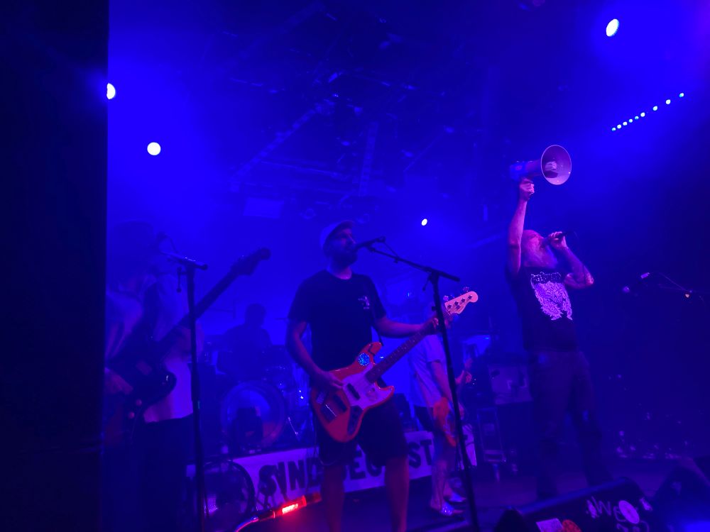 Team Scheisse auf der Bühne 