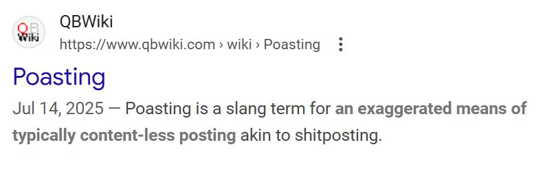 poasting