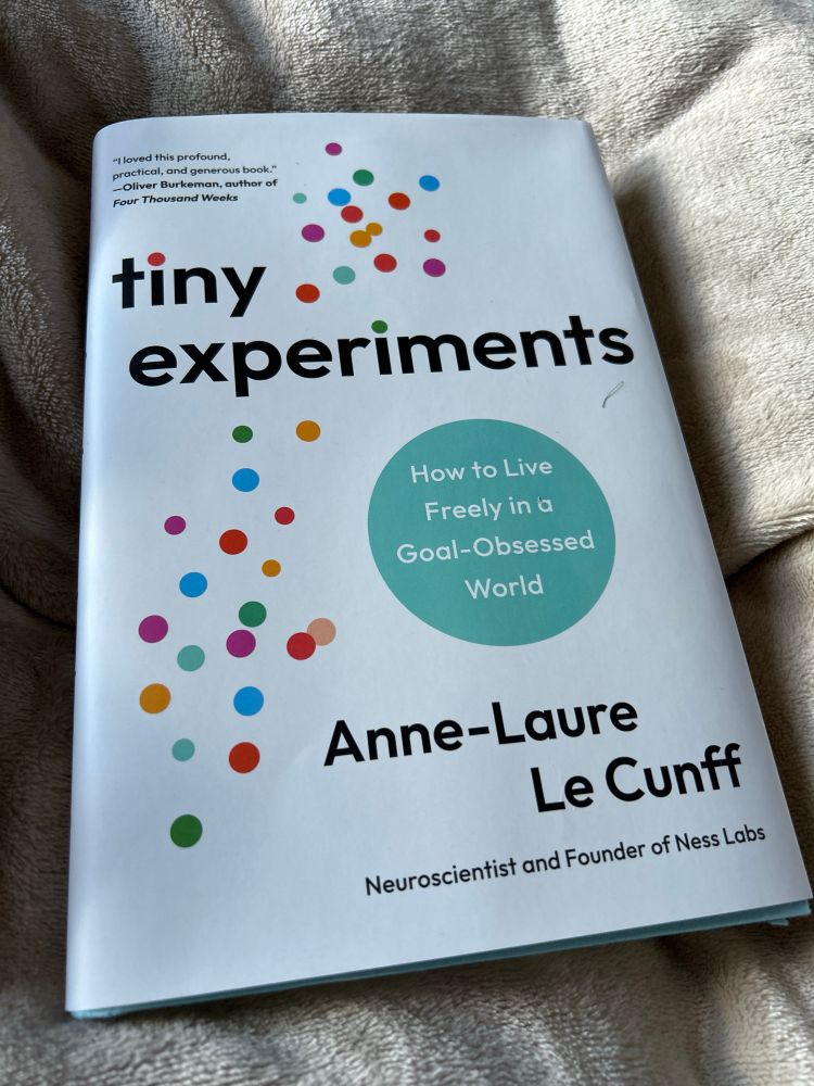 Book cover of Tiny Experiments: how to live freely in a goal-obsessed world