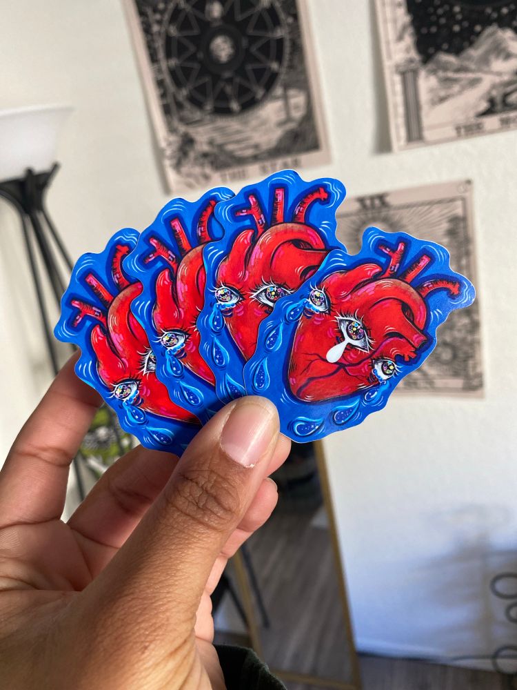 Anatomical Heart stickers 