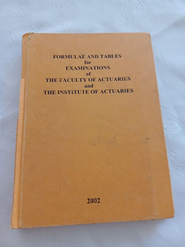 Published book of actuarial tables 2002