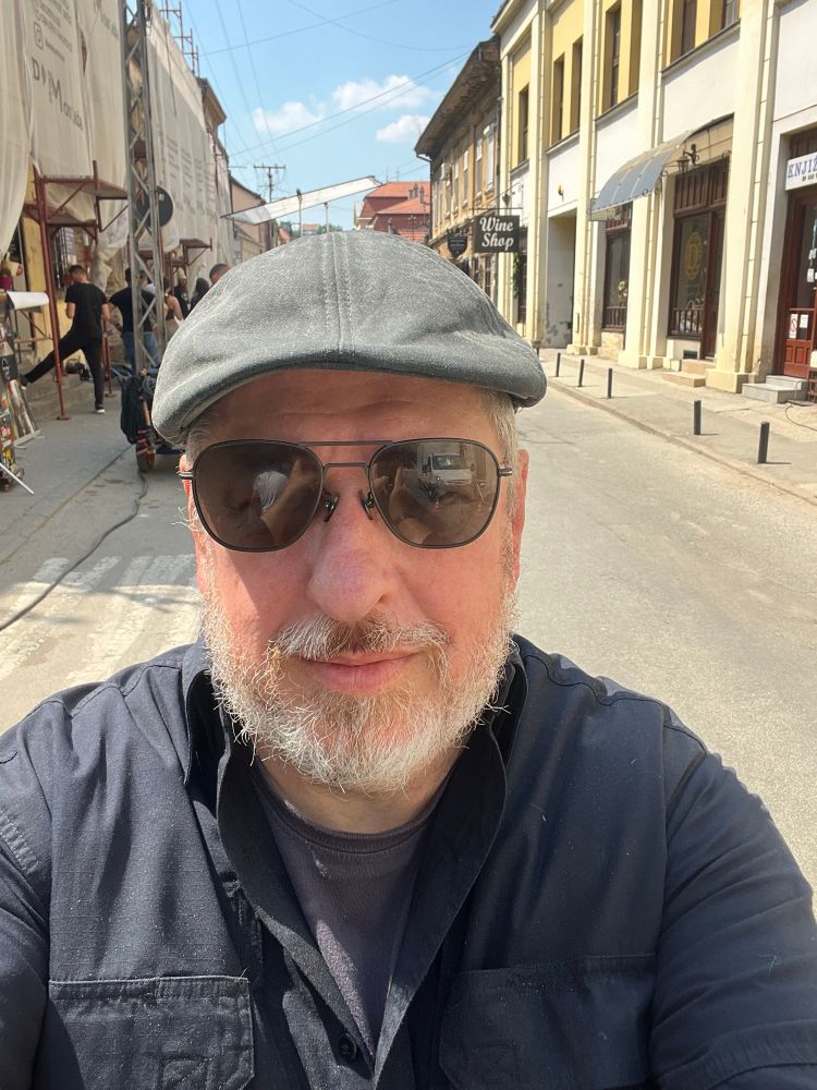 Me in an overshirt and flat cap in that weather.