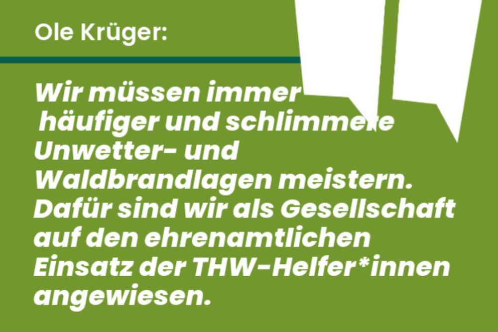 BÜNDNIS 90/DIE GRÜNEN MV - Grüne MV unterstützen THW-Forderungen