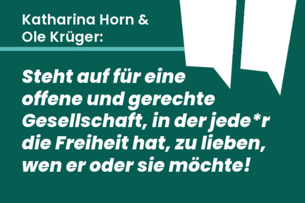 BÜNDNIS 90/DIE GRÜNEN MV - Volle Solidarität mit der queeren Community