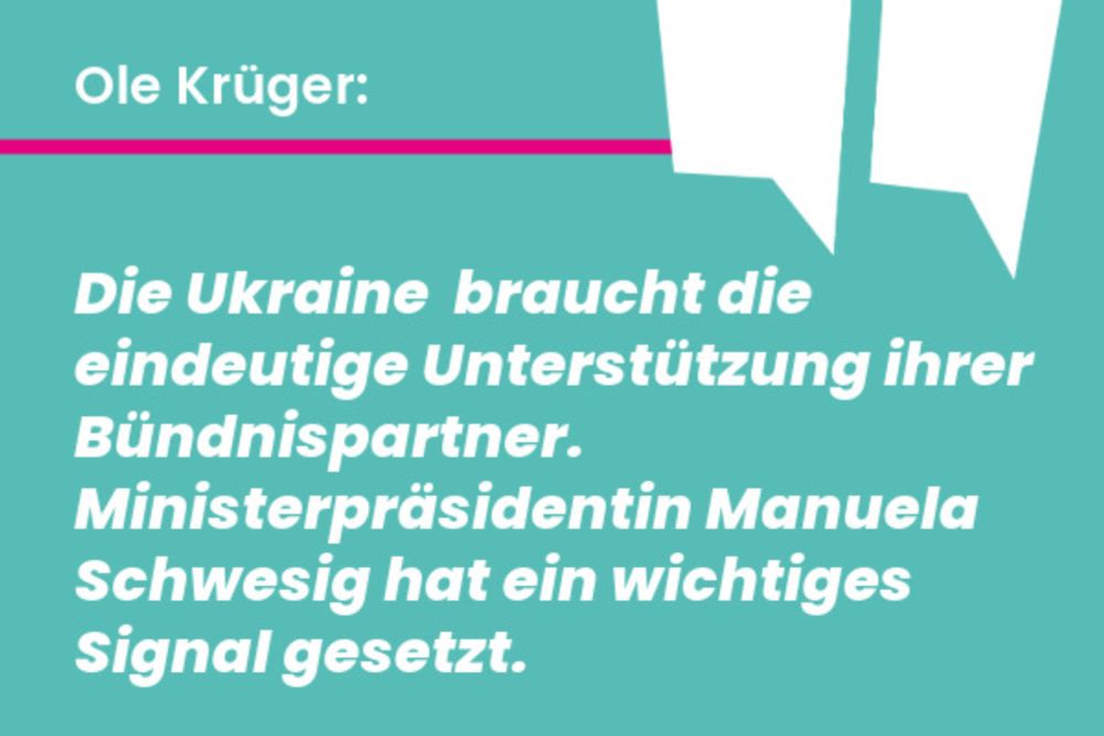 BÜNDNIS 90/DIE GRÜNEN MV - Friedenspolitik heißt eindeutige Unterstützung der Ukraine