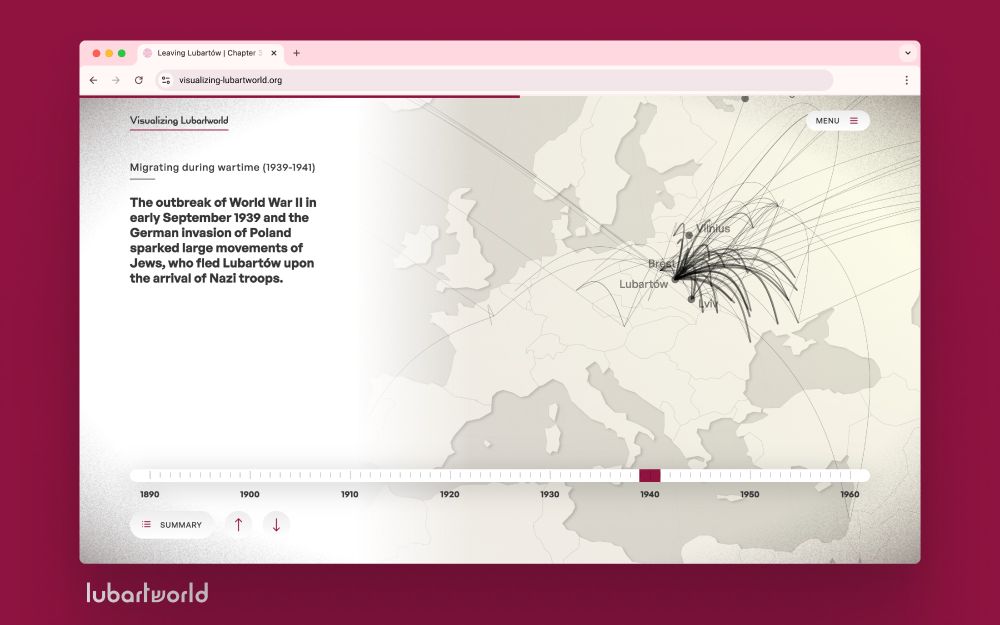 Migrating during wartime (1939-1941) Migrating during wartime (1939-1941)
The outbreak of World War II in early September 1939 and the German invasion of Poland sparked large movements of Jews, who fled Lubartów upon the arrival of Nazi troops.