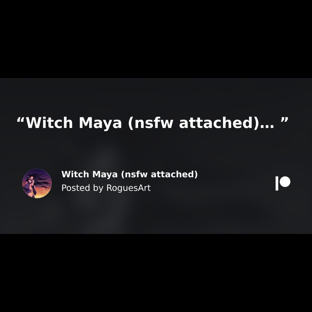 Witch Maya (nsfw attached) | Patreon