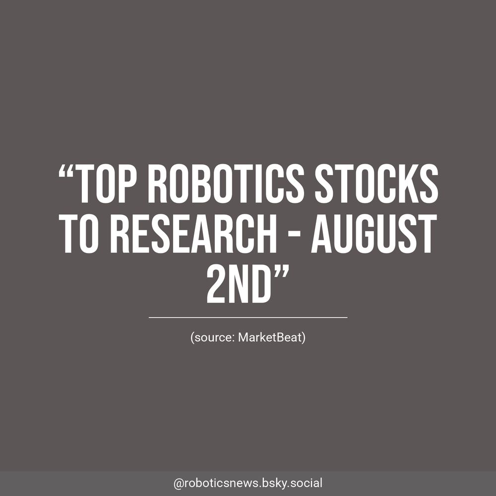 White text on a brown background reads, “Top Robotics Stocks To Research - August 2nd”. Underneath, MarketBeat is listed as the source.