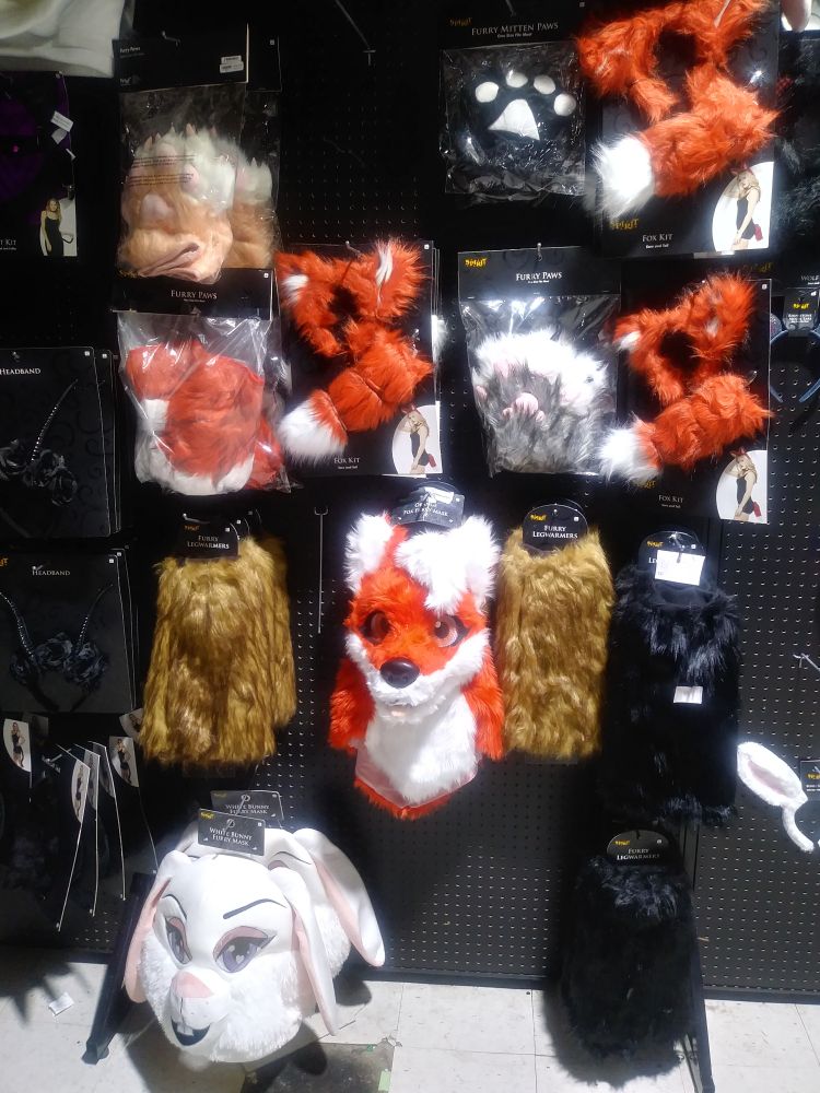 Spirit of Halloween furry section.