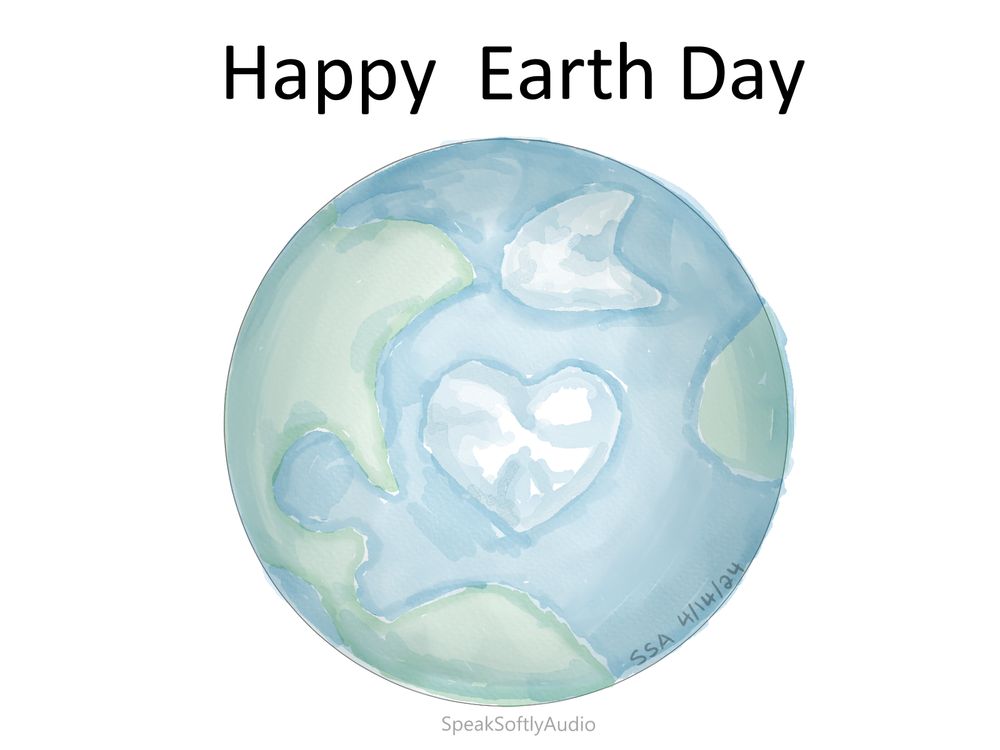 A watercolor painting of the earth for Earth Day