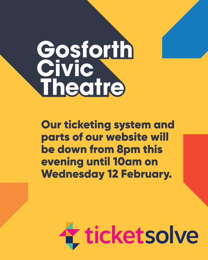 Our ticketing system and parts of our website will be down from 8pm this evening until 10am on Wednesday 12 February.