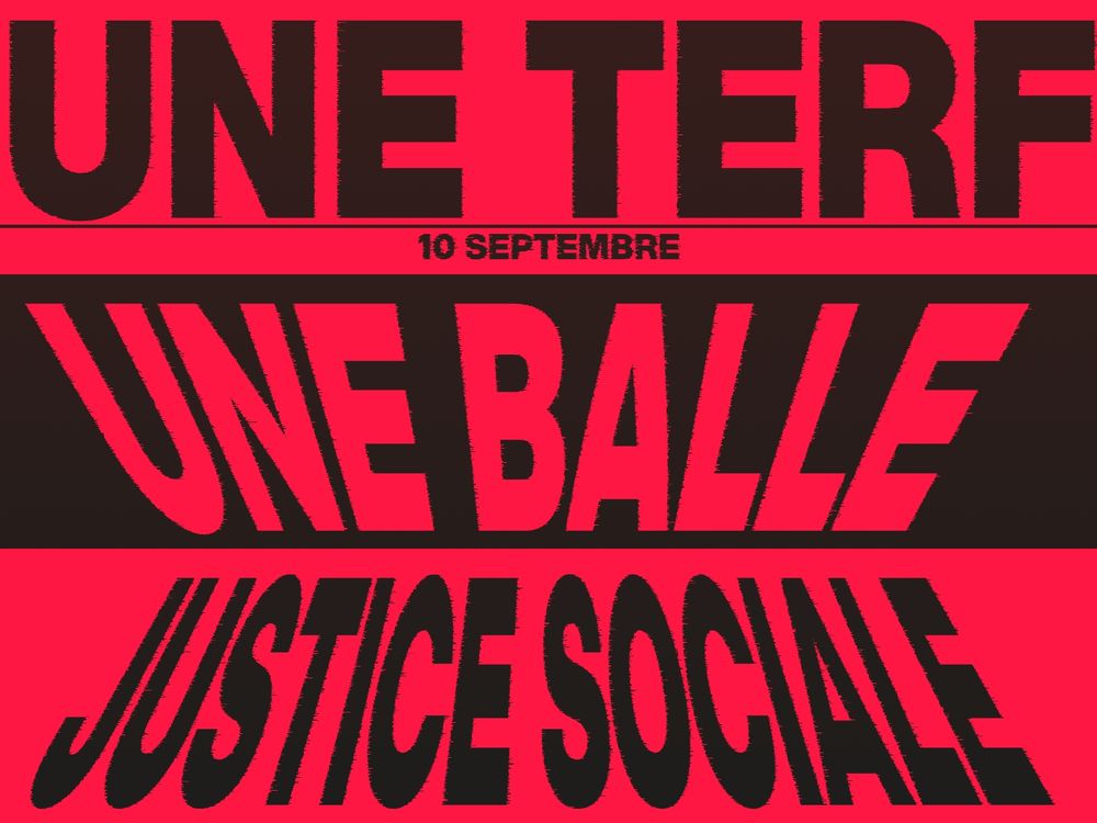 Une TERF une balle justice sociale 