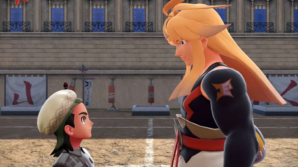 Screenshot of Ivor and player character in Pokemon Legends: Z-A