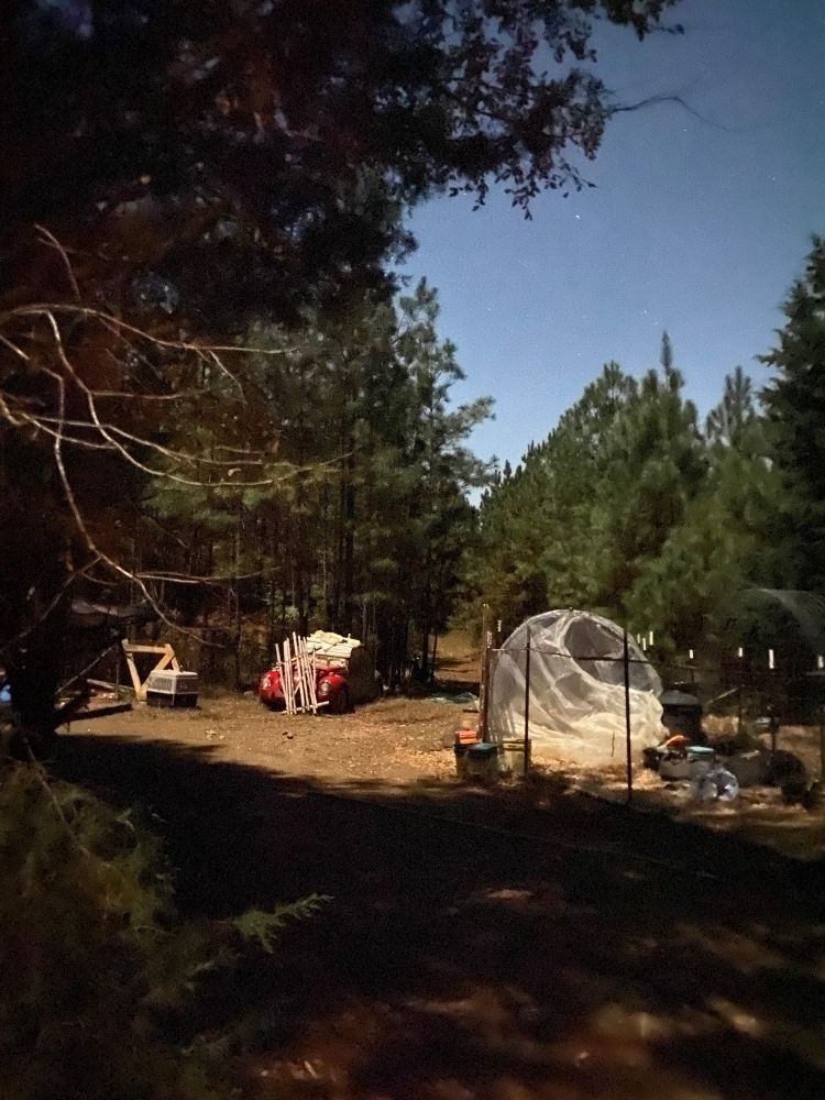 Extremely bright version of the same scene as the first picture, looks almost like daylight.