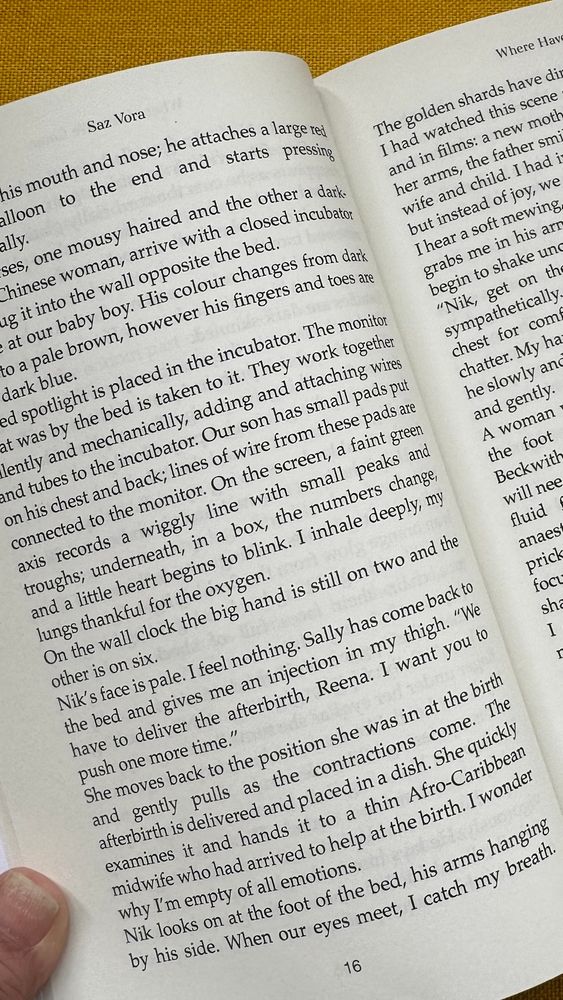 An image of a printed page from Where Have We Come by Saz Vora