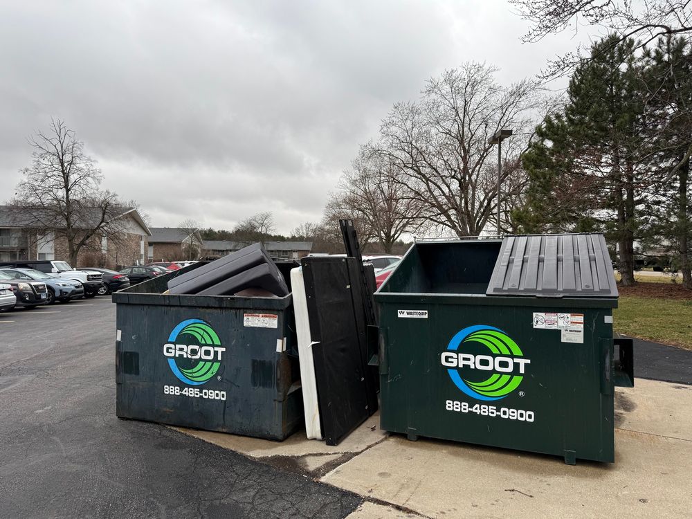 Remnants of a failed marriage in the rubbish bin. 